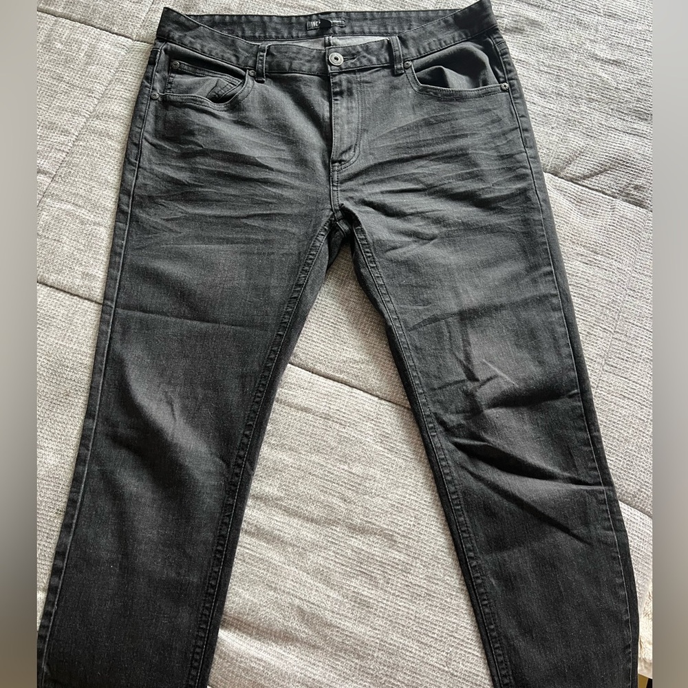 Men’s I.N.C. International Concepts Slim Straight Jeans Dark Denim Size 34/34